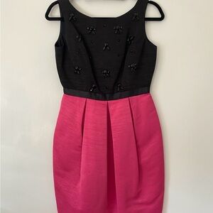 Elegant Black and Pink Sleeveless Dress by Eliza J.